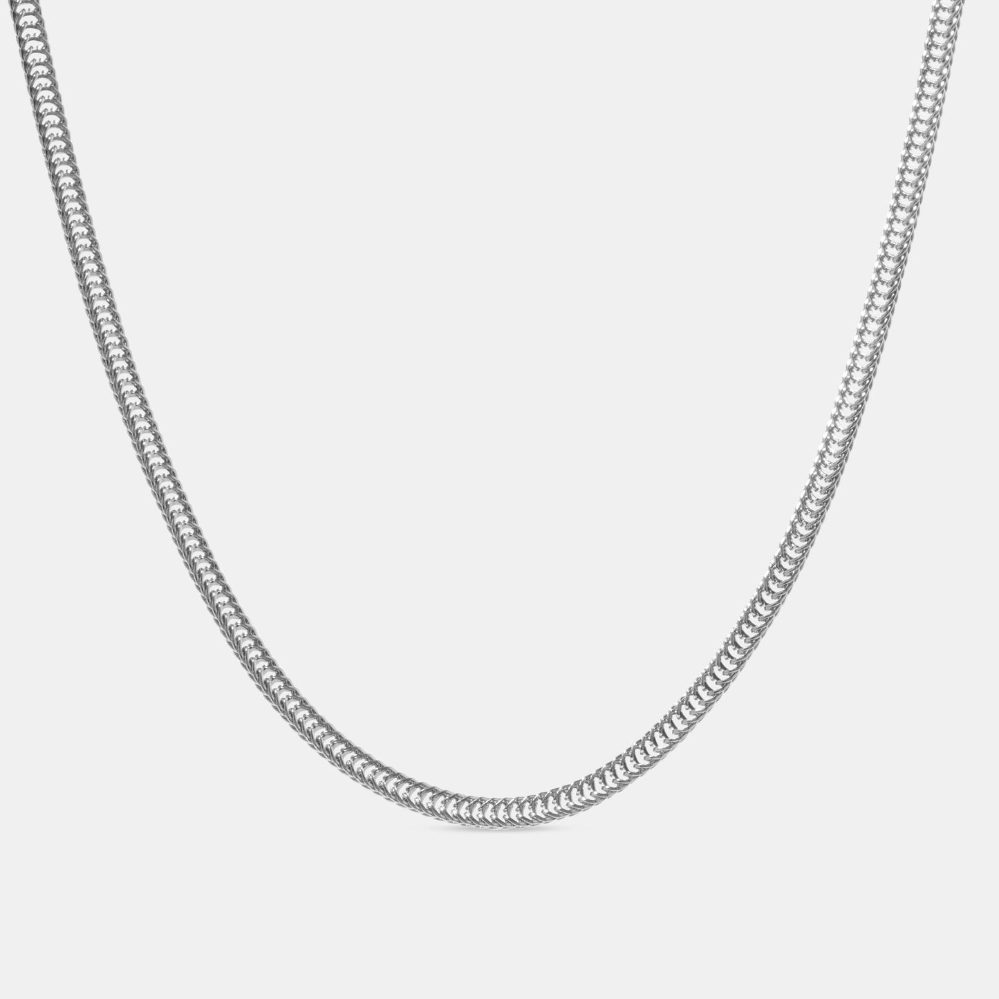 Iris Curb Silver Chain