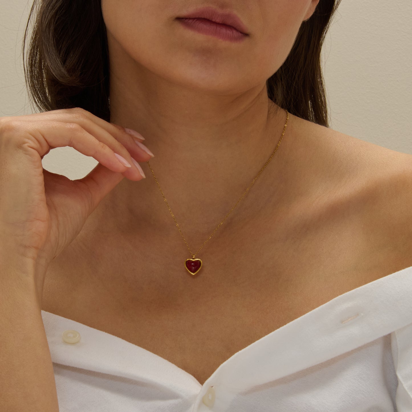 Harmonia Heart Gold Necklace