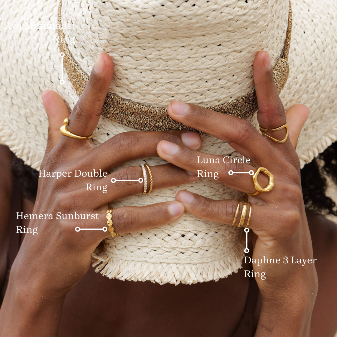 Luna Circle Gold Ring
