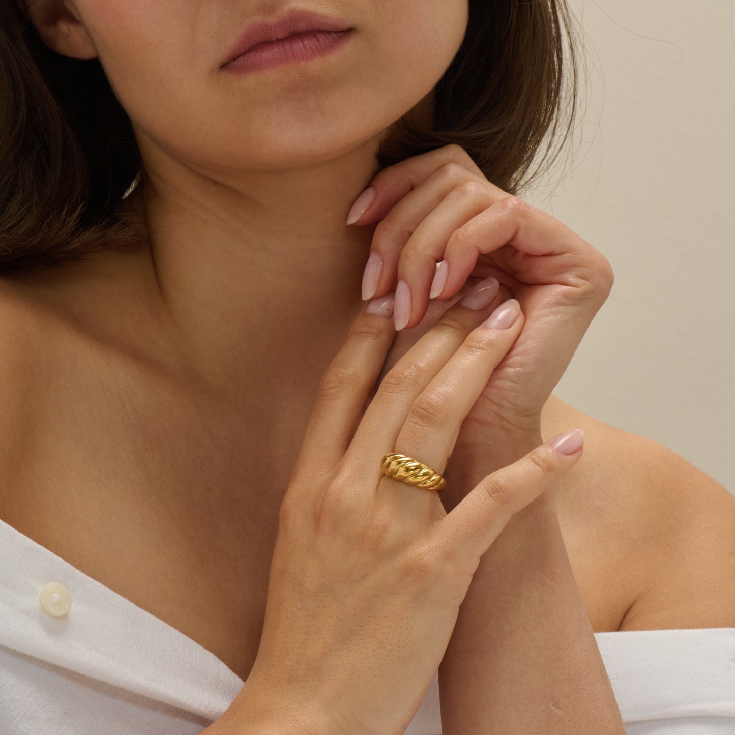 Freja Croissant Ring