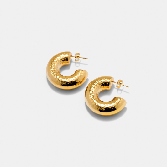 Celeste Chunky Hoops