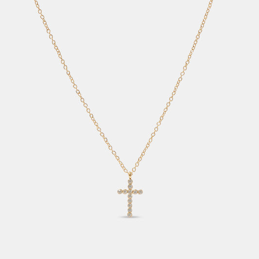 Maria Crystal Cross Necklace