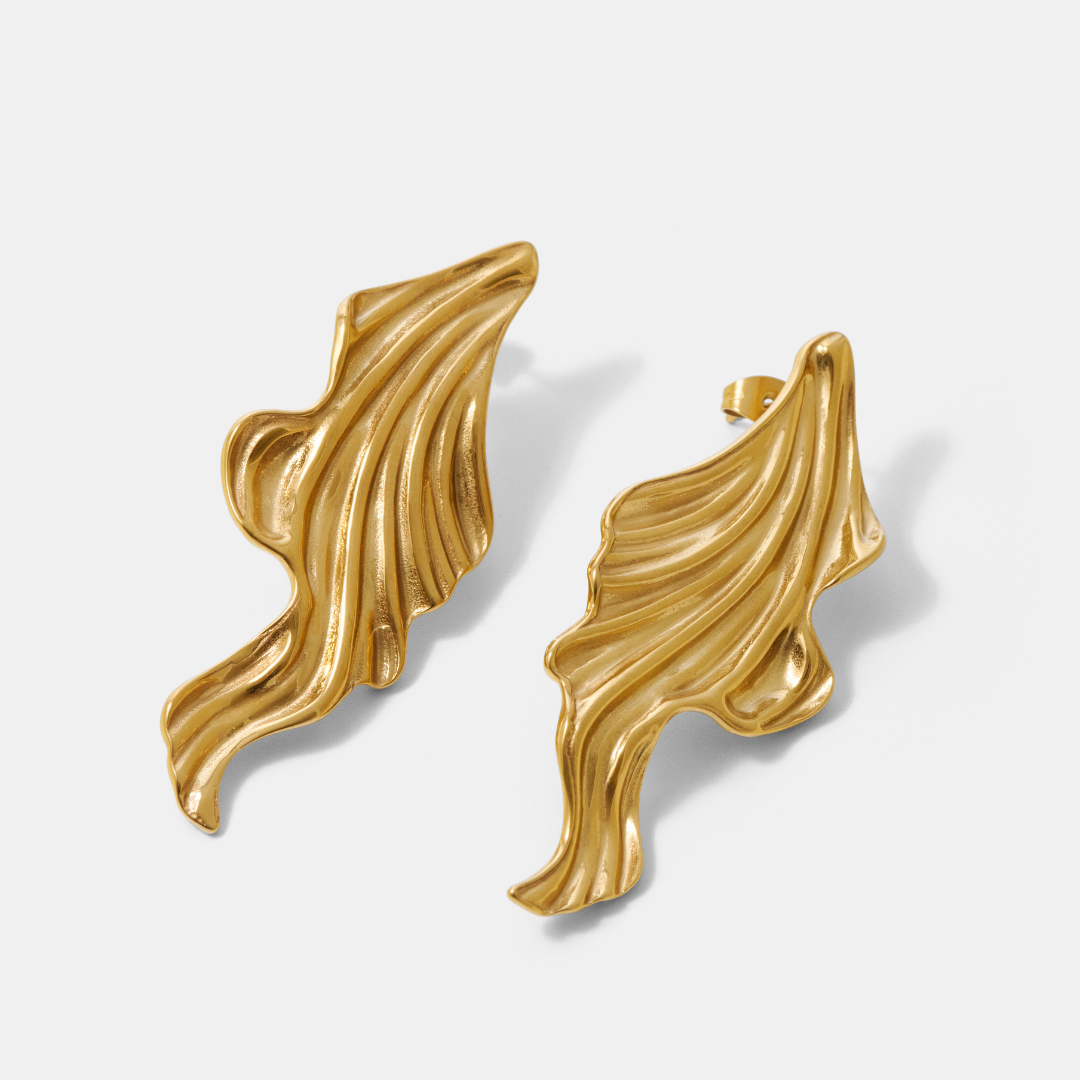 Marlowe Wave Gold Earrings