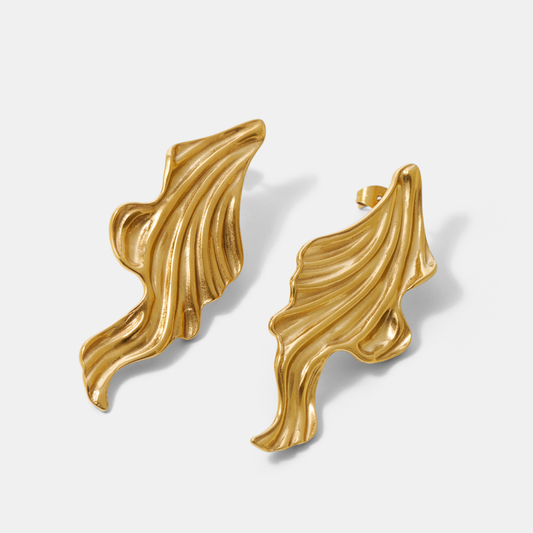 Marlowe Wave Gold Earrings