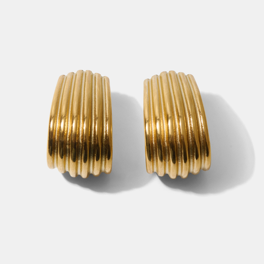 Zadie Art Deco Gold Earrings