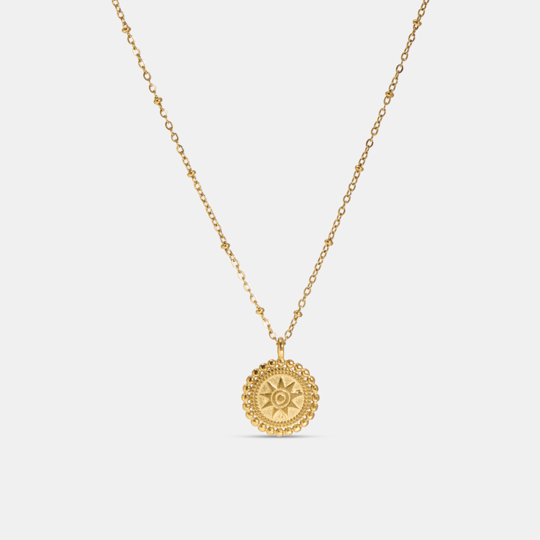 Camilla Sunburst Gold Necklace