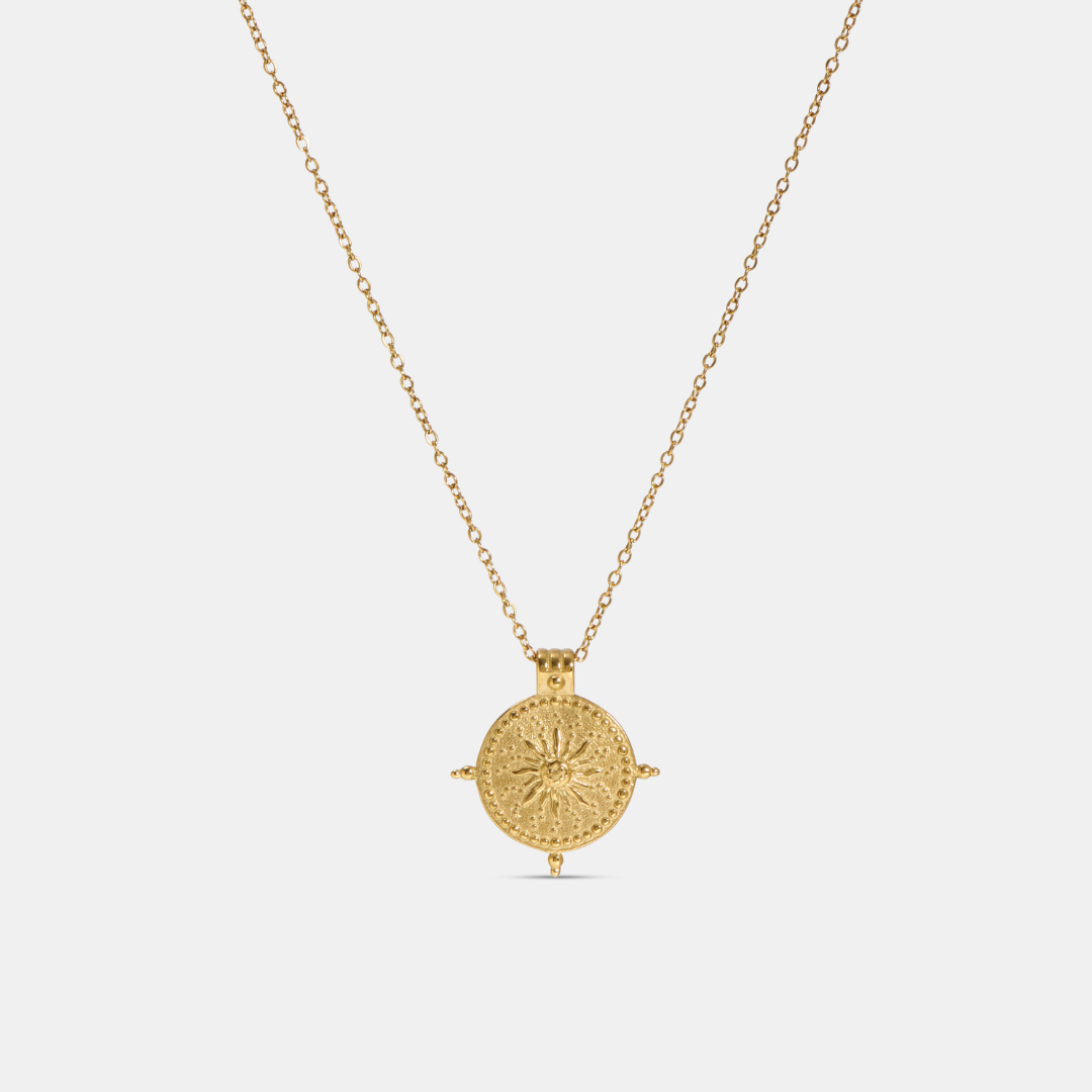 Sienna Sundial Gold Necklace