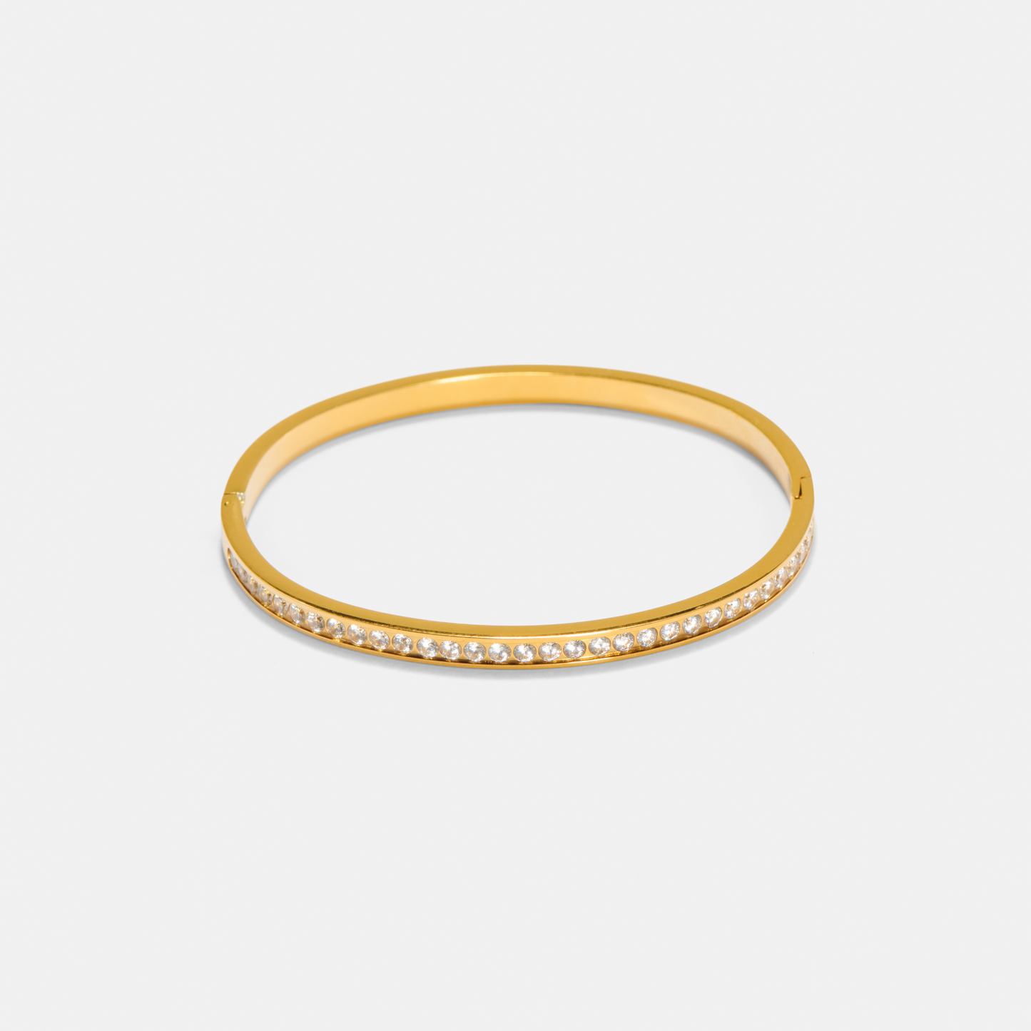Noelle Crystal Gold Bangle